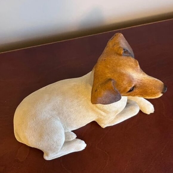 SANDICAST Original Size Jack Russell Terrier Sculpture 1992 VGUC - Picture 3 of 7